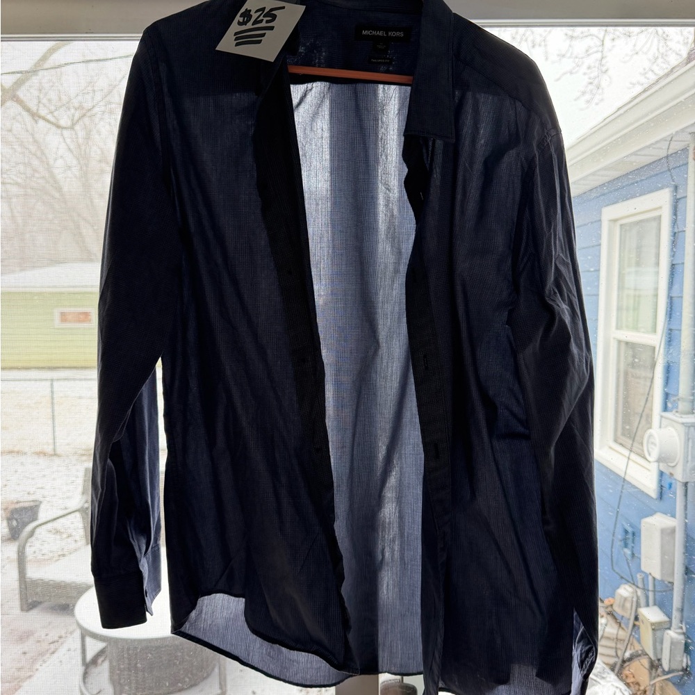 Michael Kors Men's Dark Blue Shirt